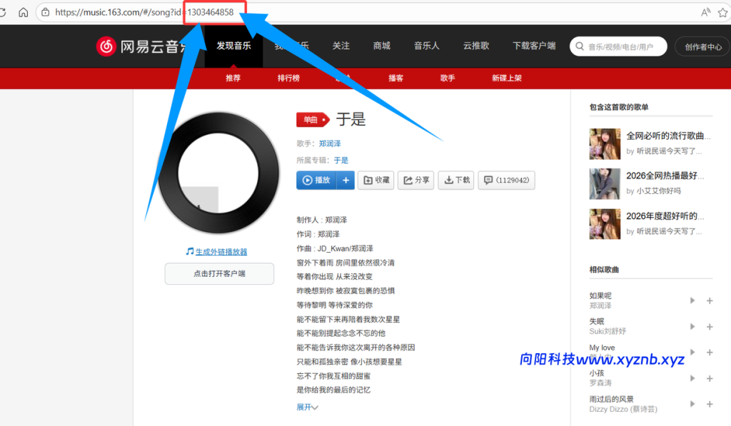 背景音乐配置_网易云音乐 ID 获取详细教程