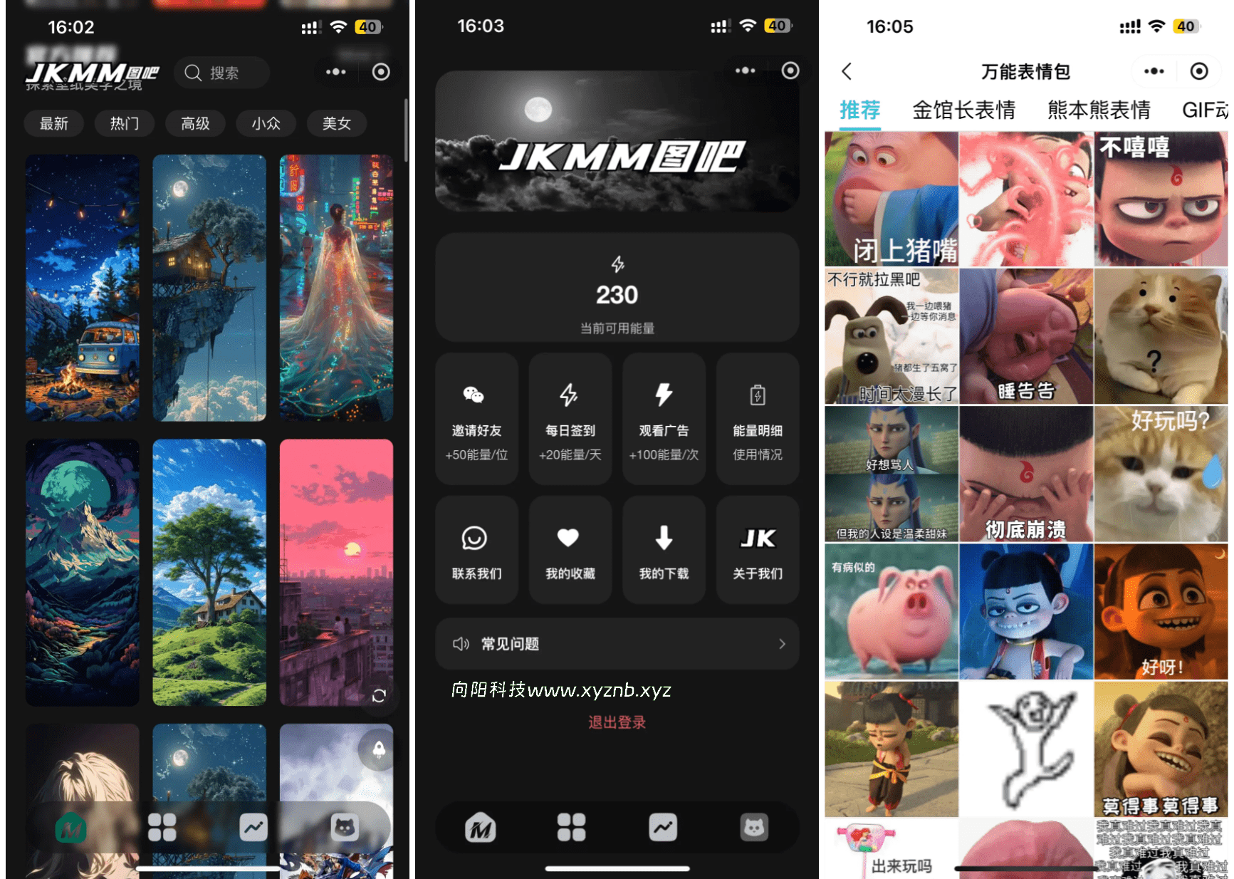 最新壁纸头像小程序系统源码 带流量主-向阳博客